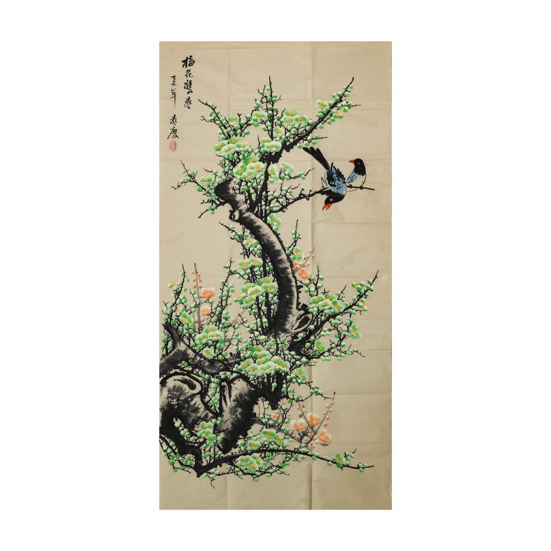 喜庆《梅花双喜》